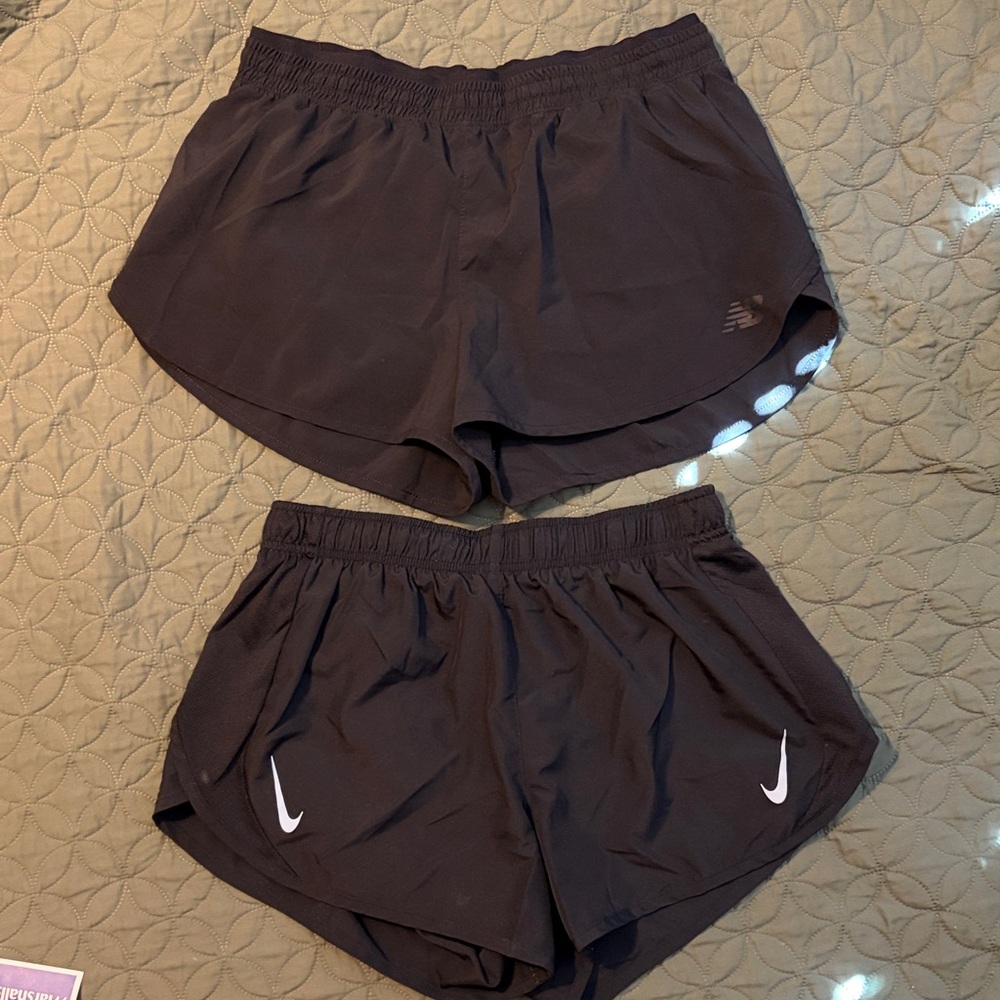 Nike Black Dri-FIT & New Balance Shorts - M